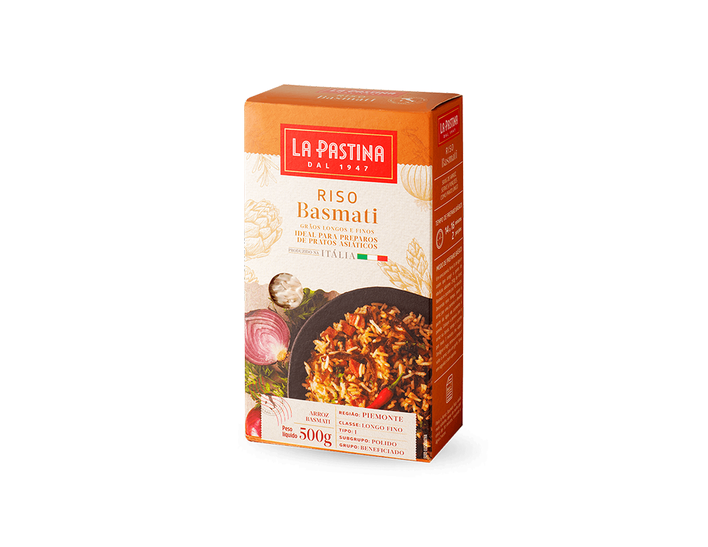 ARROZ BASMATI LA PASTINA 500 G (CX 12 PCT)